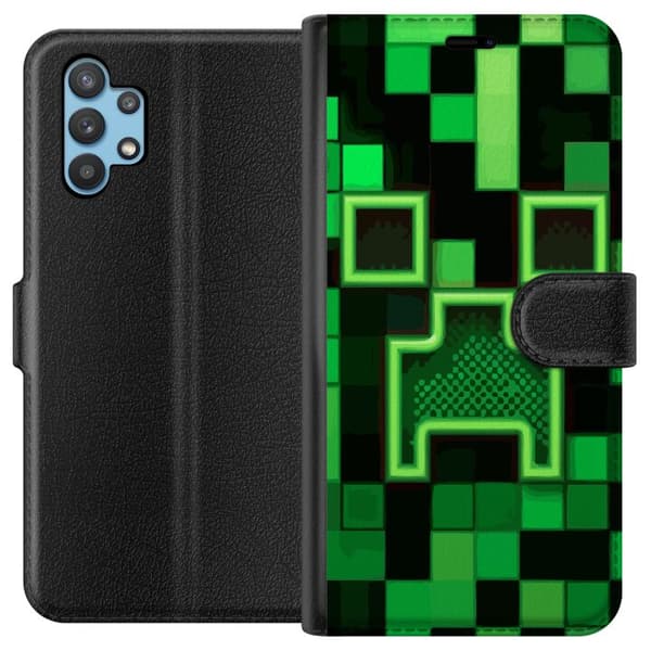 Kompatibelt Plånboksfodral till Samsung Galaxy A32 5G Minecraft