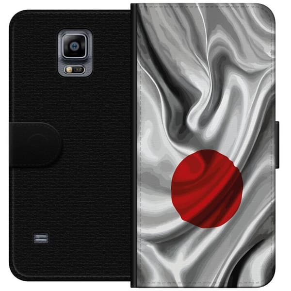 Kompatibel Tegnebogsetui til Samsung Galaxy Note 4 Modern rumdesign med abstrakt planet