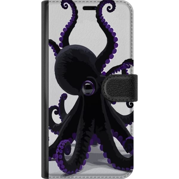 Kompatibelt Plånboksfodral till Nokia C22 Svart bläckfisk