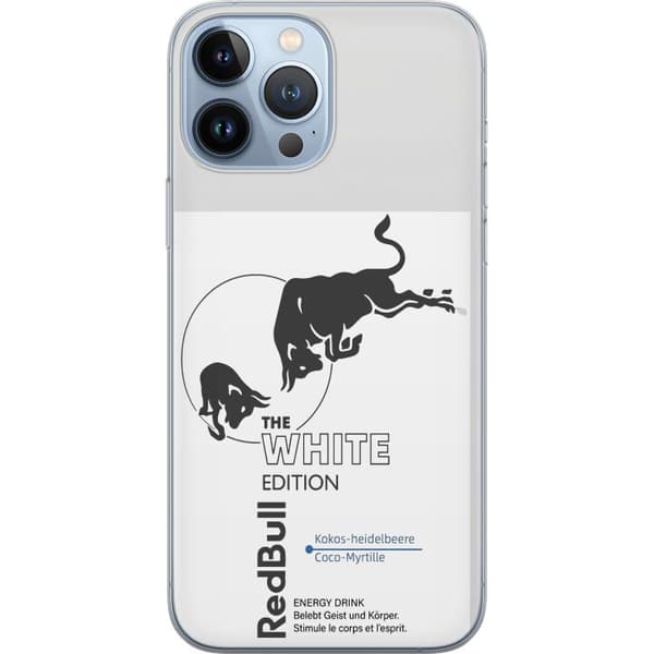 Kompatibelt Mobildeksel til Apple iPhone 13 Pro Max Moderne Red Bull White Edition design