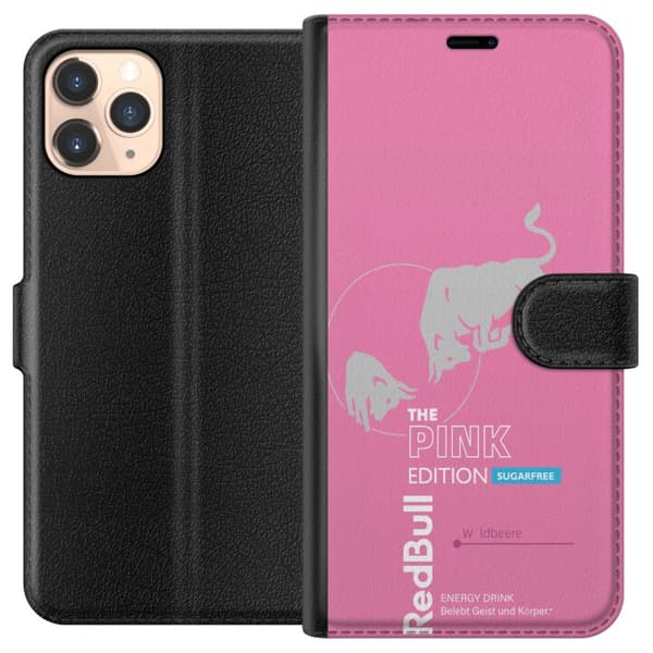 Kompatibelt Plånboksfodral till Apple iPhone 11 Pro Modern rosa energidrycksdesign