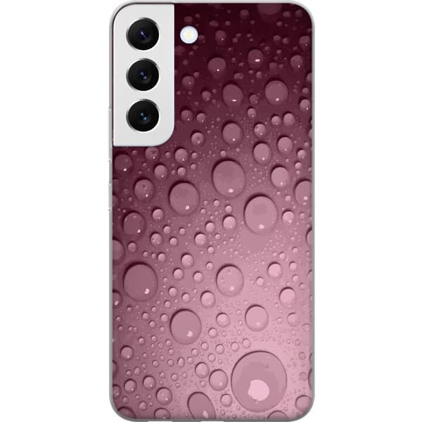 Kompatibelt Mobildeksel til Samsung Galaxy S22 5G Rosa vattendroppar