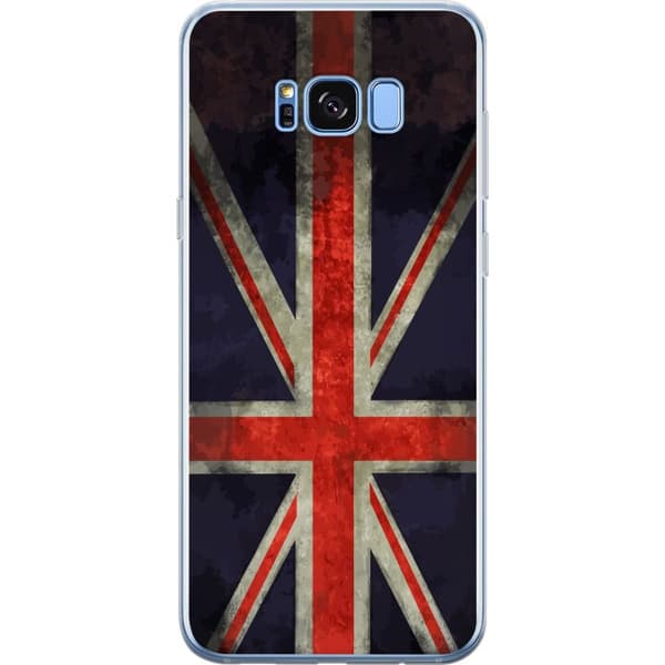 Kompatibelt Mobildeksel til Samsung Galaxy S8+ Britisk flagg med rustikk følelse