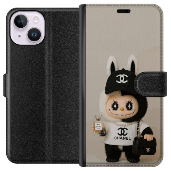 Kompatibel Tegnebogsetui til Apple iPhone 14 Sød modefigur med eksklusiv og stilfuld design