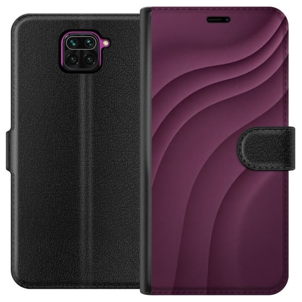 Kompatibelt Plånboksfodral till Xiaomi Redmi Note 9 Plum Motion