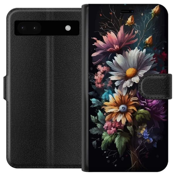 Yhteensopiva Lompakkokotelo Google Pixel 6a Kukat