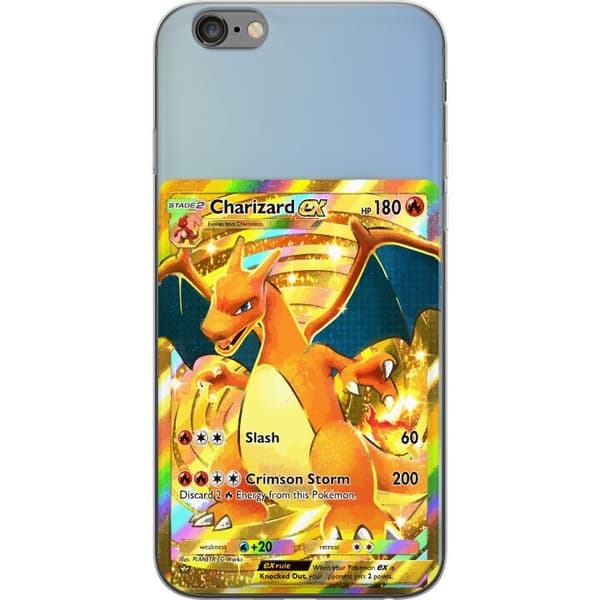 Kompatibelt Mobilskal till Apple iPhone 6s Plus Premiummotiv med Charizard EX