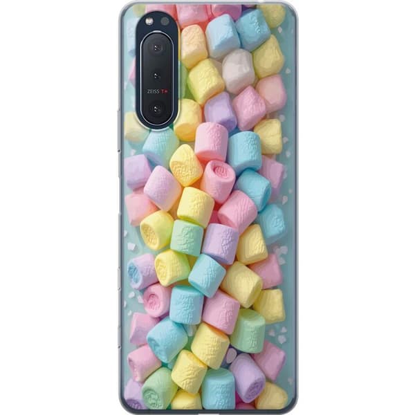Kompatibelt Mobildeksel til Sony Xperia 5 II Søt godisdesign med marshmallows