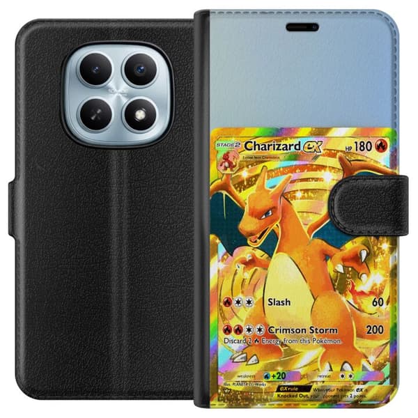 Kompatibel Tegnebogsetui til Xiaomi Redmi Note 15 5G Premiummotiv med Charizard EX
