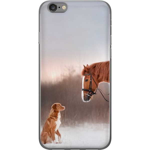 Kompatibel Mobilcover til Apple iPhone 6 Hest & Hund