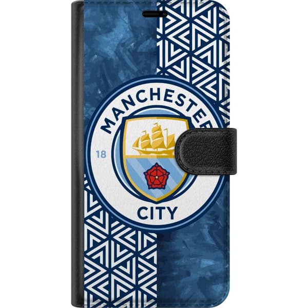 Kompatibel Tegnebogsetui til Apple iPhone 16 Man City emblem