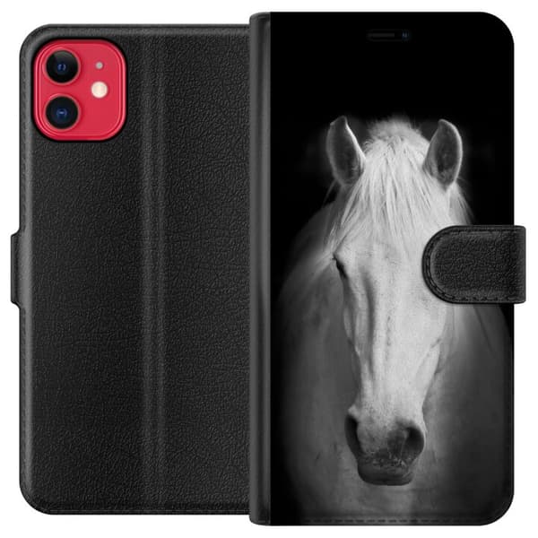 Kompatibel Tegnebogsetui til Apple iPhone 11 Hest