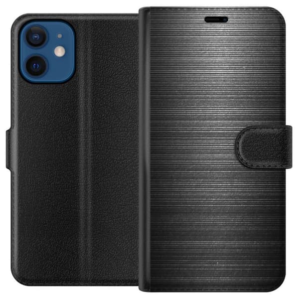 Kompatibel Tegnebogsetui til Apple iPhone 12 Metallic