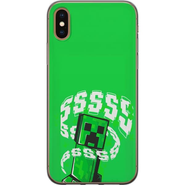Yhteensopiva Puhelinkuori Apple iPhone X Grön pixelfigur