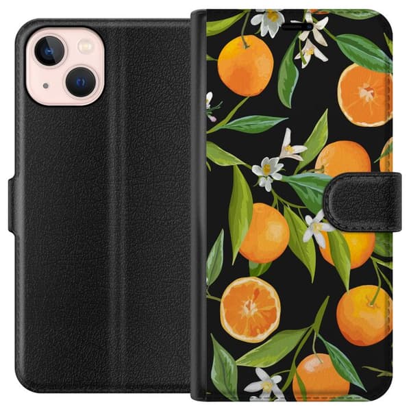 Kompatibelt Plånboksfodral till Apple iPhone 13 mini Orange Juice