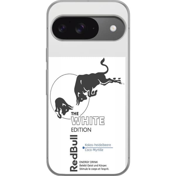Kompatibelt Mobildeksel til Google Pixel 9 Moderne Red Bull White Edition design