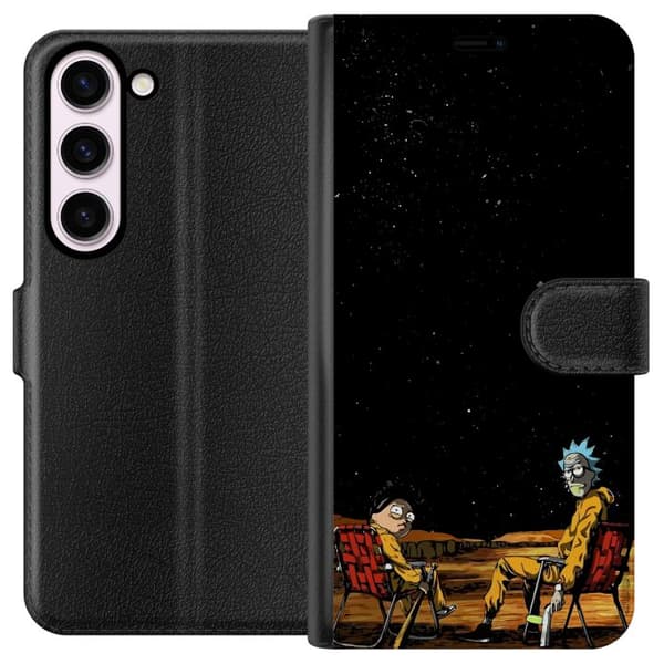 Kompatibelt Lommeboketui til Samsung Galaxy S23 Rick og Morty