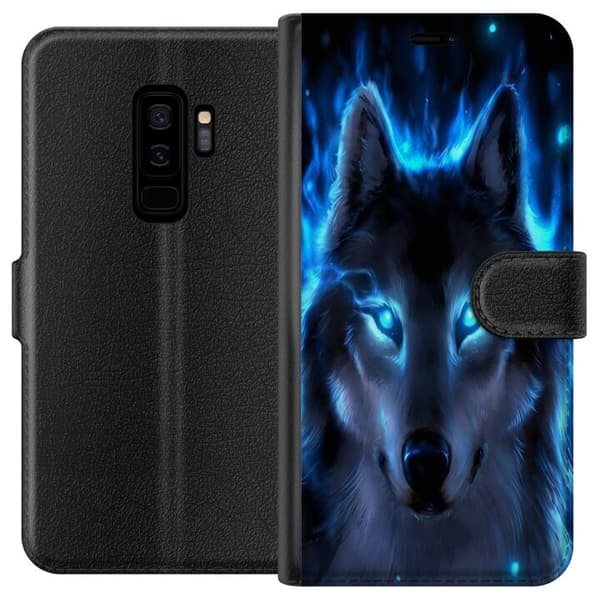 Kompatibelt Lommeboketui til Samsung Galaxy S9+ Ulv