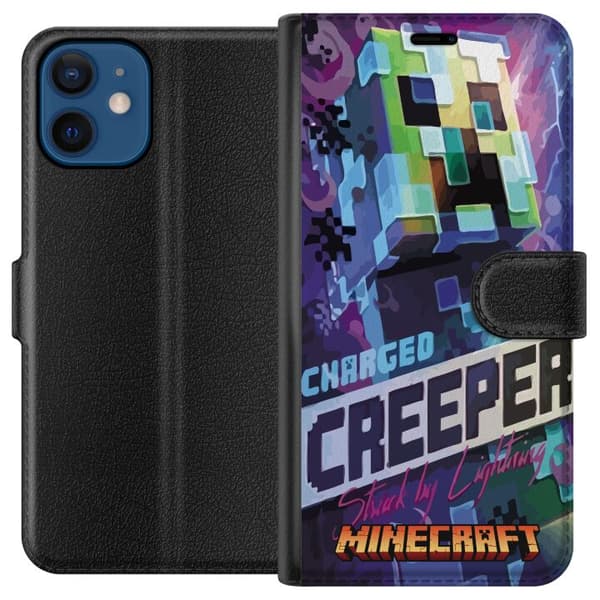 Kompatibelt Lommeboketui til Apple iPhone 12 Minecraft