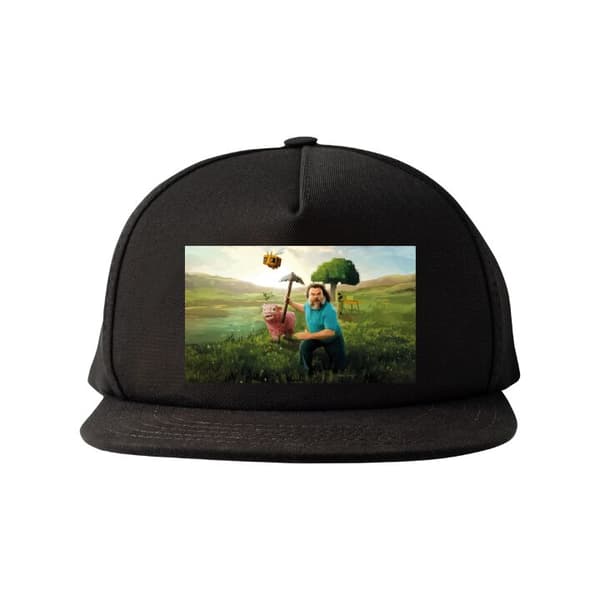 Snapback-cap A Minecraft Movie Sort Voksen