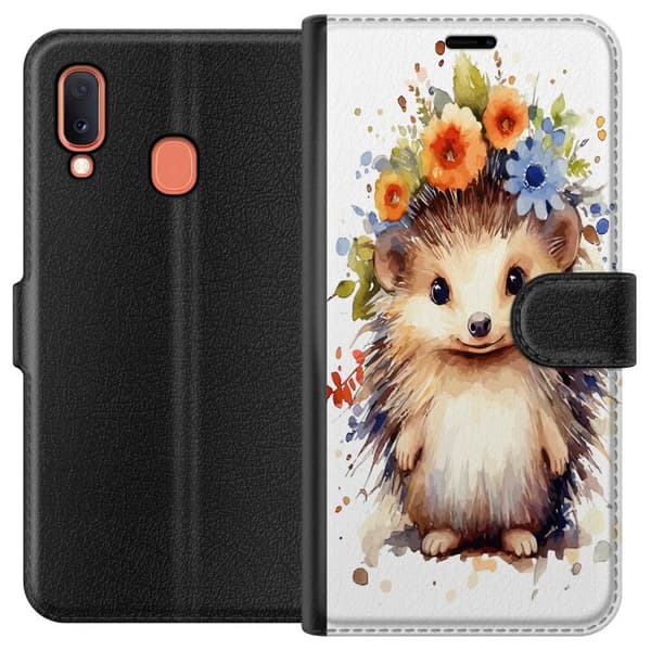 Kompatibelt Lommeboketui til Samsung Galaxy A20e Hegghogger
