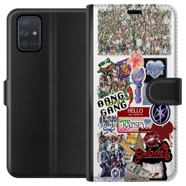 Kompatibelt Plånboksfodral till Samsung Galaxy A71 kattöga