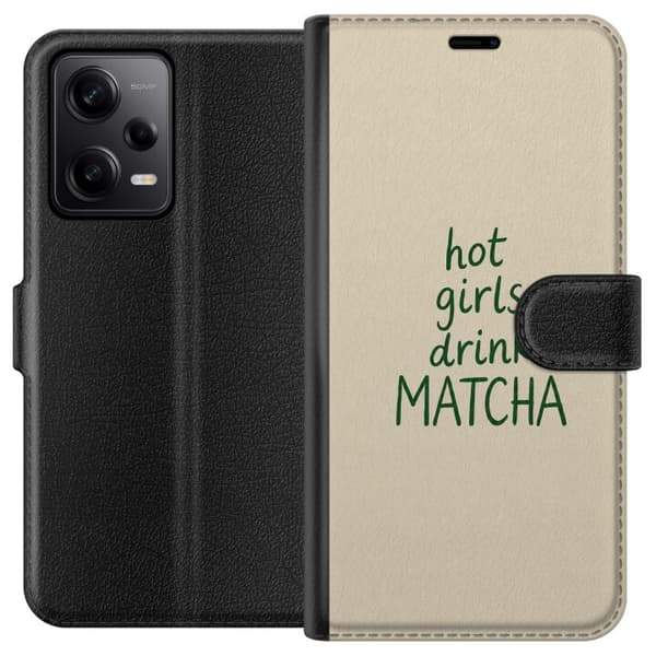 Kompatibel Tegnebogsetui til Xiaomi Redmi Note 12 Pro Matcha Klub