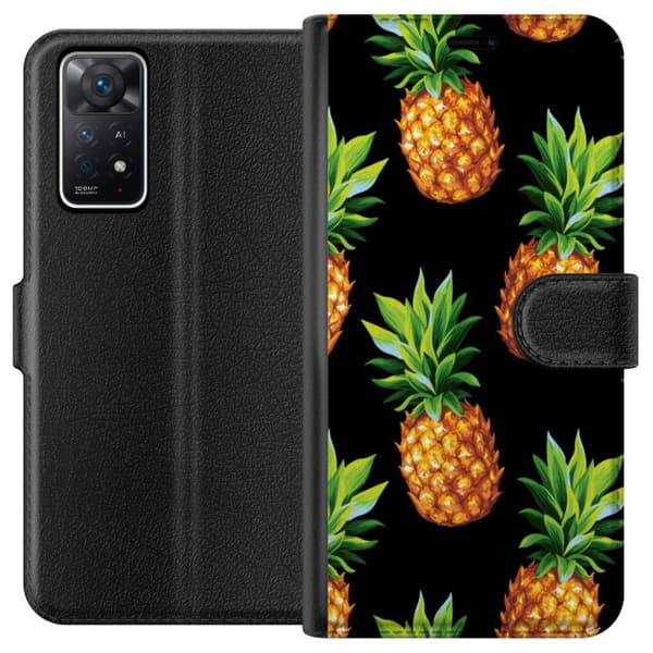 Kompatibelt Plånboksfodral till Xiaomi Redmi Note 11 Pro 5G Ananas