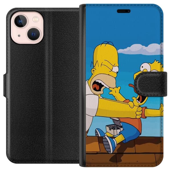 Kompatibelt Plånboksfodral till Apple iPhone 13 mini The Simpsons