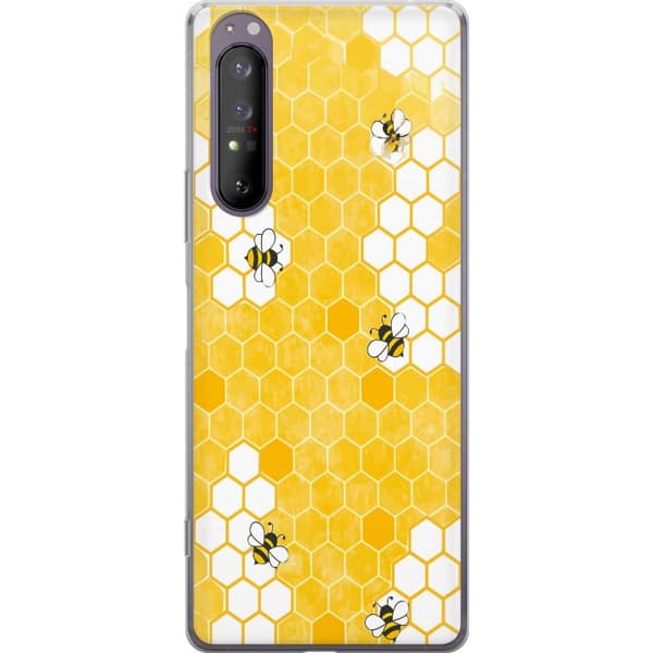 Kompatibelt Mobildeksel til Sony Xperia 1 II Bin och honungskaka
