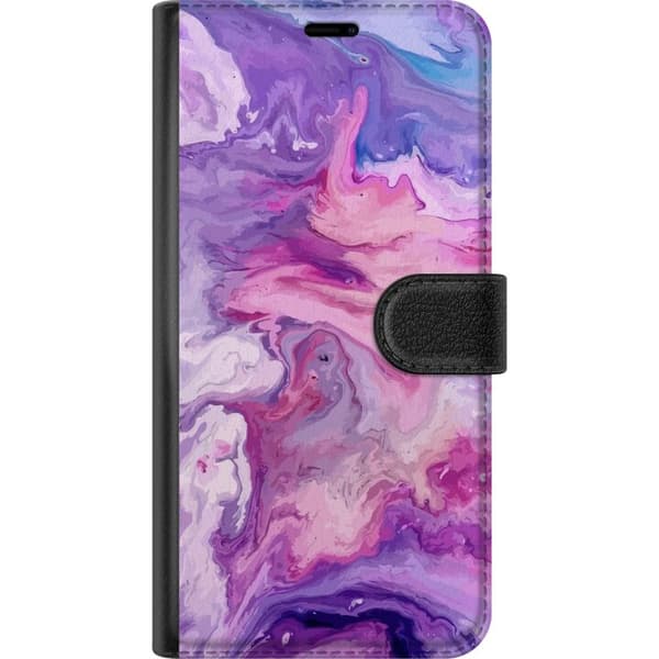 Kompatibel Tegnebogsetui til Samsung Galaxy S21 Marmor Lilla