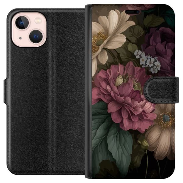 Kompatibelt Plånboksfodral till Apple iPhone 13 mini Blommor