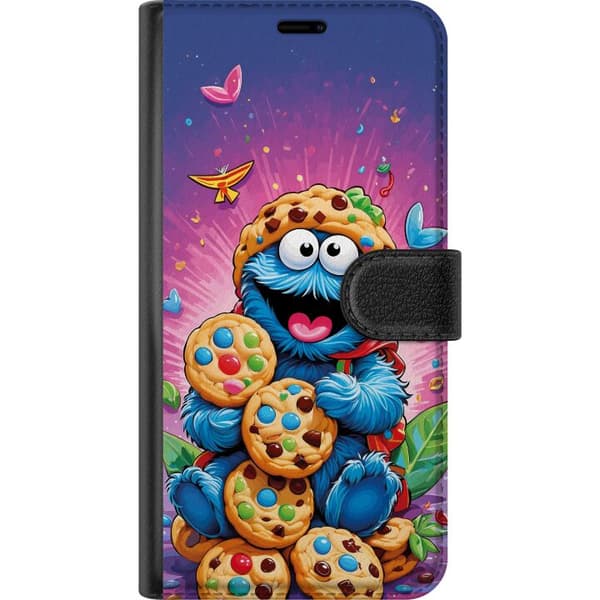 Kompatibel Tegnebogsetui til Google Pixel 10a Sødt Cookie Monster motiv med kager