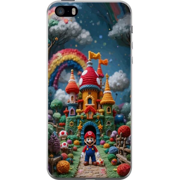 Kompatibelt Mobildeksel til Apple iPhone 5s Super Mario-inspirert eventyrtema