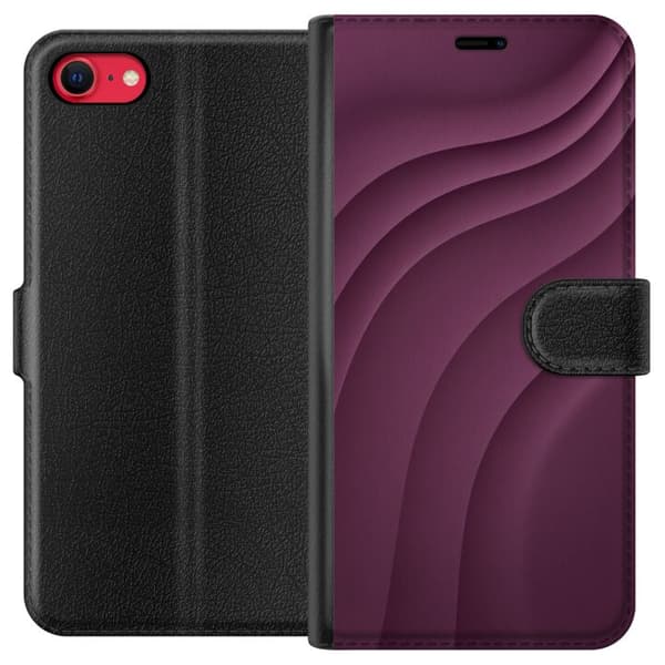 Kompatibelt Plånboksfodral till Apple iPhone 7 Plum Motion