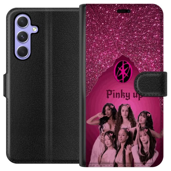 Kompatibel Tegnebogsetui til Samsung Galaxy A54 KATSEYE Pinky Up