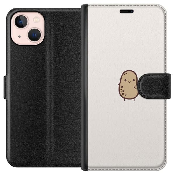 Kompatibelt Plånboksfodral till Apple iPhone 13 mini Cute Potato