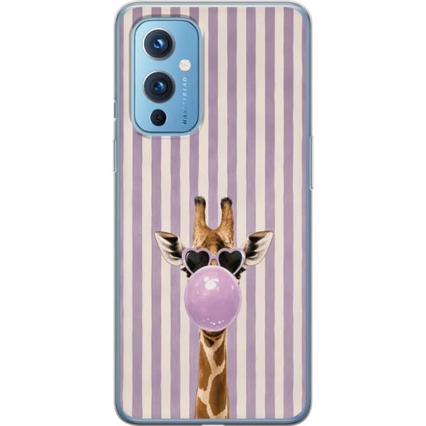 Kompatibelt Mobildeksel til OnePlus 9 Giraff med tuggummibubbla