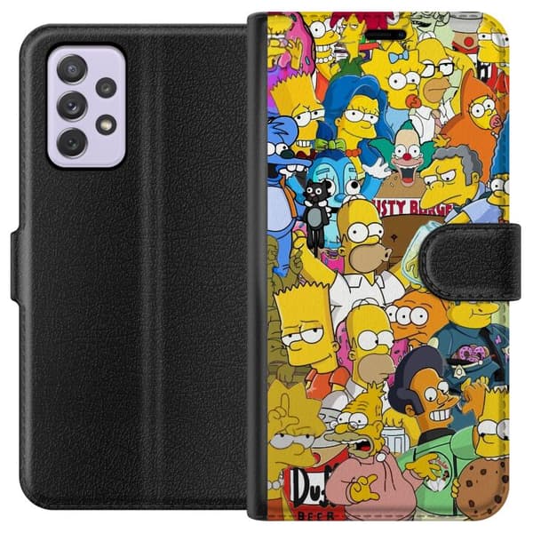 Kompatibelt Plånboksfodral till Samsung Galaxy A52s 5G The Simpsons