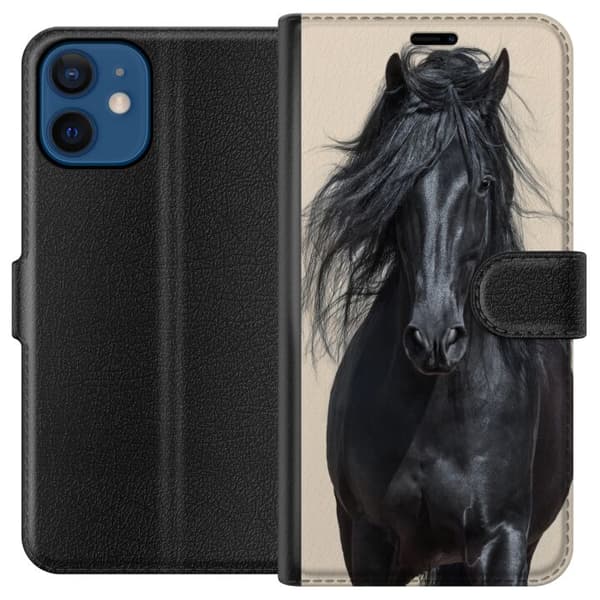 Yhteensopiva Lompakkokotelo Apple iPhone 12 mini Hevonen