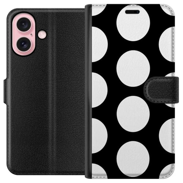 Kompatibelt Plånboksfodral till Apple iPhone 16 Mono Pop