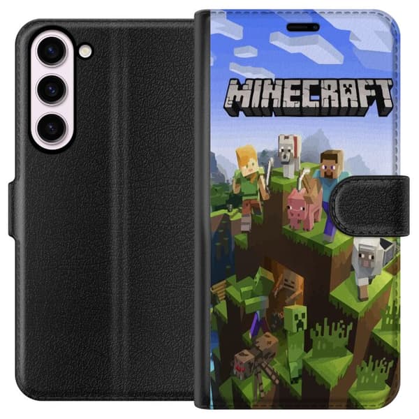 Kompatibelt Plånboksfodral till Samsung Galaxy S23+ Minecraft