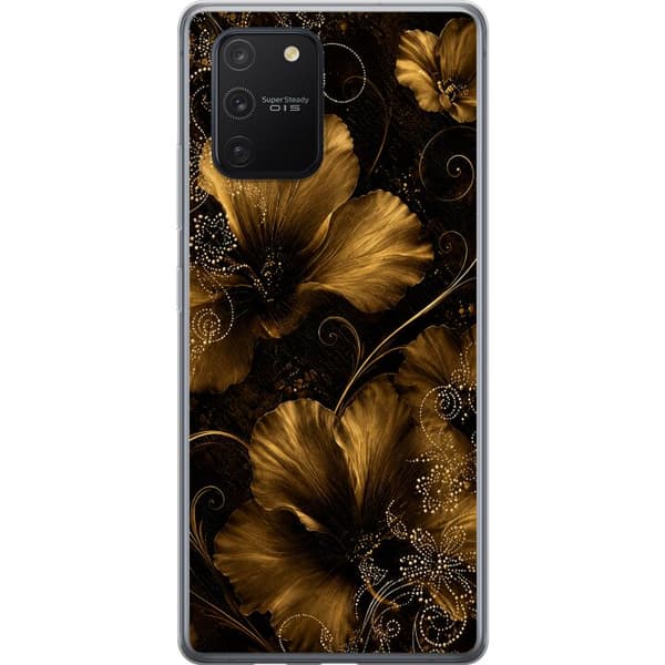 Kompatibelt Mobildeksel til Samsung Galaxy S10 Lite Gyllen blomstring