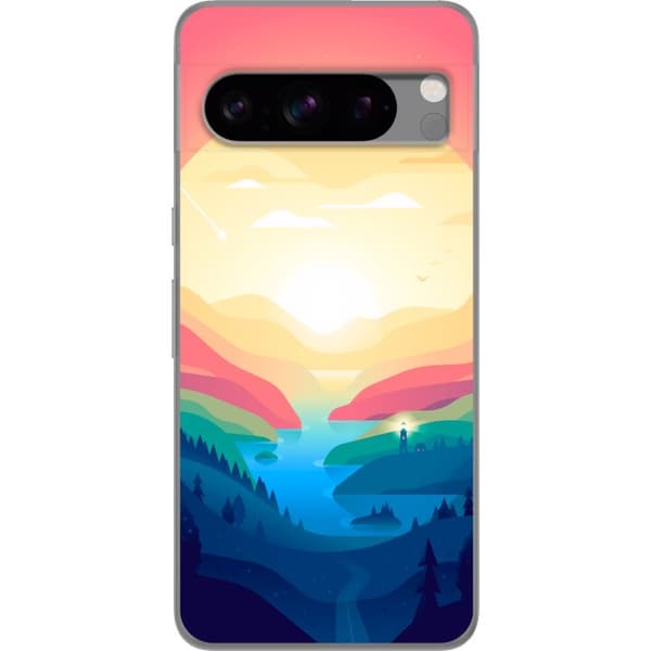 Kompatibelt Mobildeksel til Google Pixel 8 Pro Rosa horisont