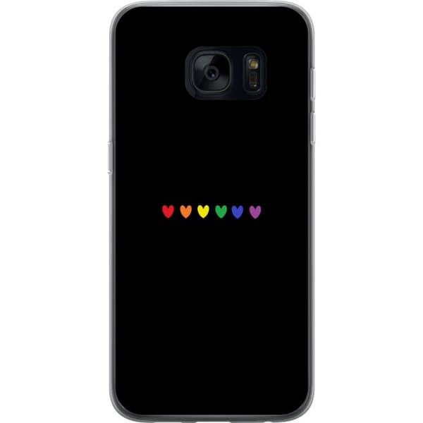 Kompatibelt Mobilskal till Samsung Galaxy S7 Pride Hearts