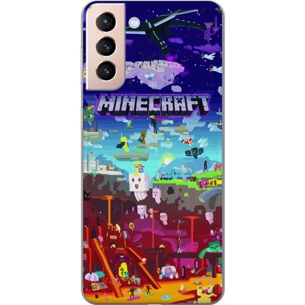 Kompatibelt Mobildeksel til Samsung Galaxy S21 Minecraft