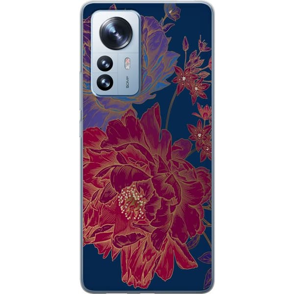 Kompatibelt Mobilskal till Xiaomi 12 Pro Blommor