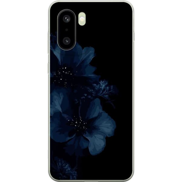 Kompatibelt Mobildeksel til OnePlus 15R Mörkblå blommor