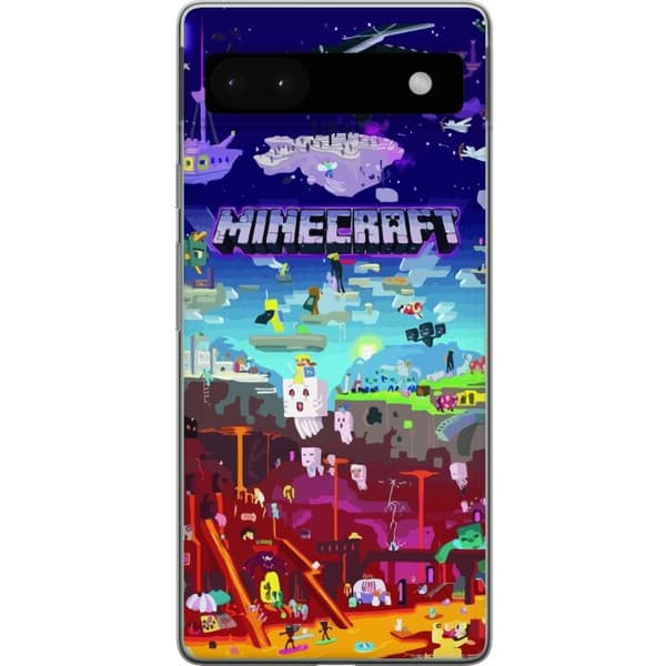 Kompatibelt Mobilskal till Google Pixel 6a Minecraft