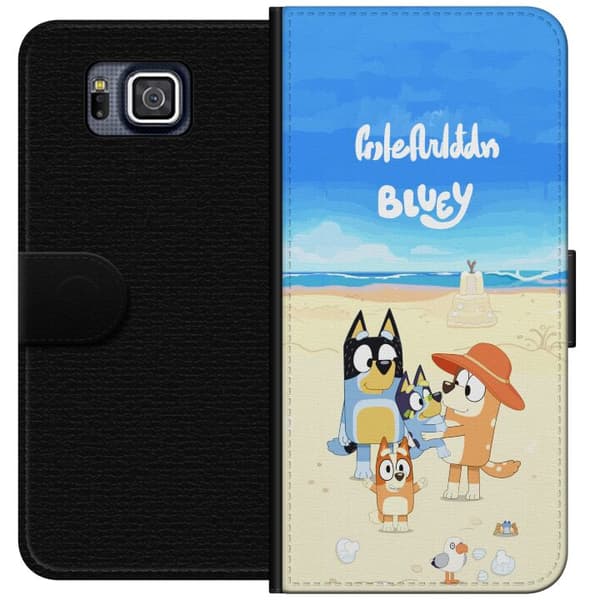 Kompatibelt Plånboksfodral till Samsung Galaxy Alpha Bluey